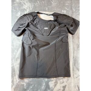TUOY Padded Compression Football Shirt Youth XL Padded Protective Top Black